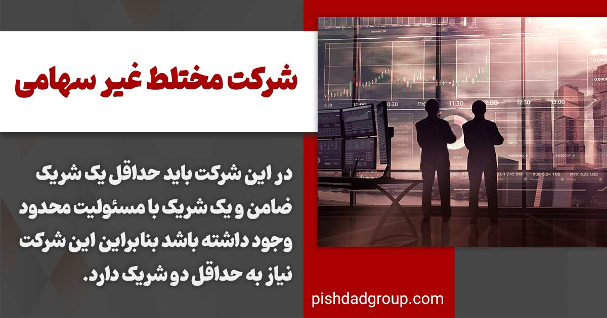 تعداد شرکا در شرکت مختلط غیر سهامی