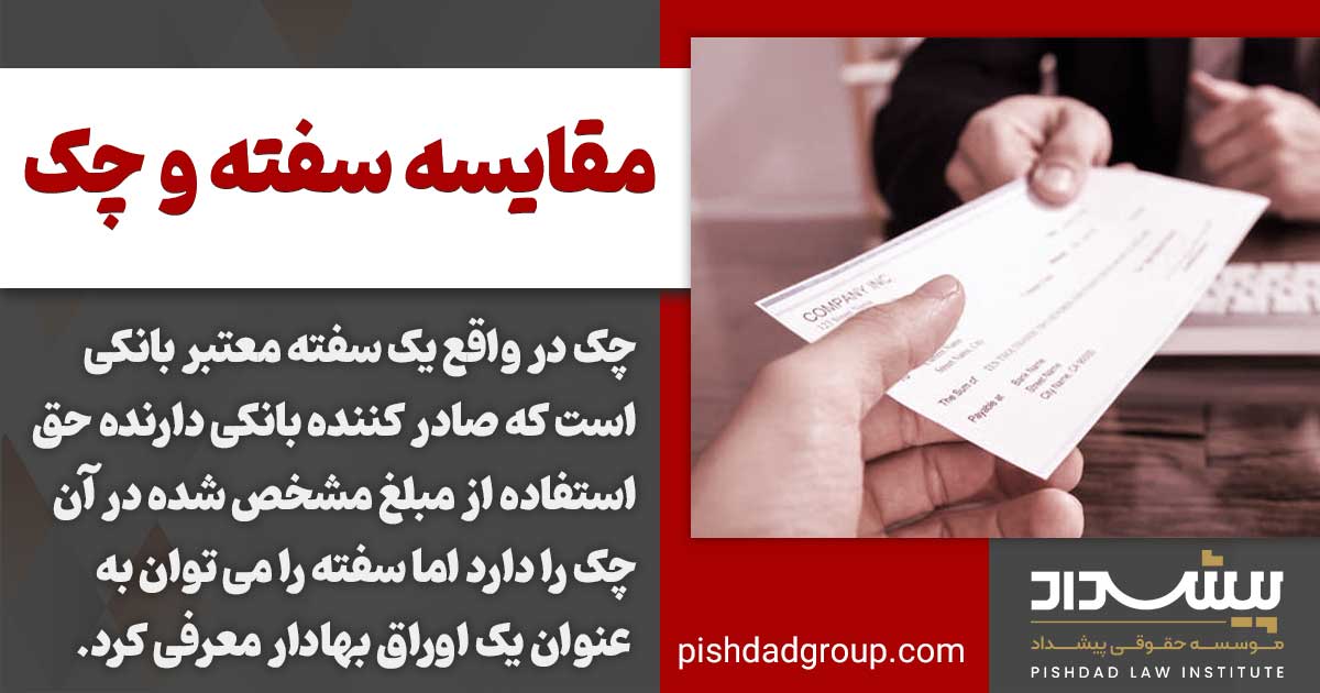 تعریف چک و سفته